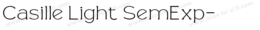 Casille Light SemExp字体转换